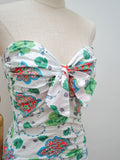 1950s Adjustable neck swimsuit - Extra small