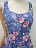 1960s Printed playsuit - Large