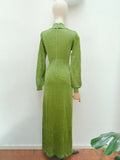 1970s Lurex jersey maxi - XS / S / M
