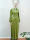 1970s Lurex jersey maxi - XS / S / M