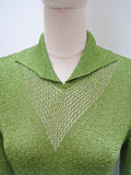 1970s Lurex jersey maxi - XS / S / M