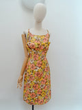 1960s Shelf bust cotton dress - Small