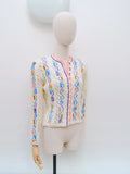 1940s style Colourful cardigan - Medium Large