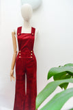 1970s Convertible dungaree jumpsuit - Extra X Small