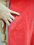 1970s Corduroy zip front dress - Small Medium