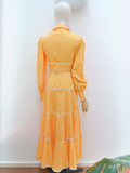 1970s Wallis maxi two piece - Small