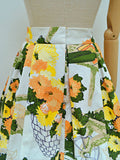 1950s Garden print Sportaville skirt - Small