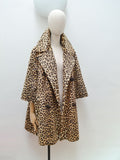 1960s Leopard print trapeze coat - Medium