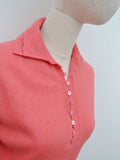 1950s Double collar sweater top - Small
