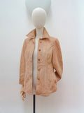 1970s Tailor made suede jacket - Extra small Small