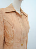 1970s Tailor made suede jacket - Extra small Small