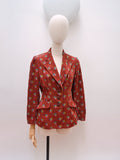 1970s Floral corduroy jacket - Small