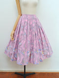 1950s Novelty ballerina print skirt - Extra small