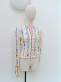 1940s style Colourful cardigan - Medium Large