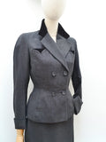 1950s Gerald Fisher skirt suit - Extra x small