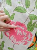 1960s Butterfly peony print silk cheongsam - Extra small
