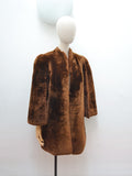 1940s Sheared sheepskin coat - Medium