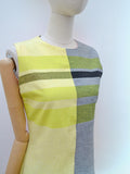 1960s Colour block cotton dress - Extra small