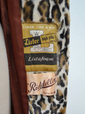 1960s Leopard print velveteen coat - Medium Large