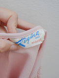 1940s 50s Embroidered crepe blouse - Extra small