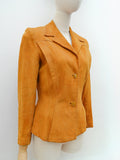 1940s Suede tailored jacket - Extra small