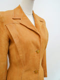 1940s Suede tailored jacket - Extra small