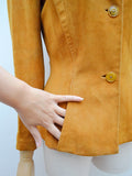 1940s Suede tailored jacket - Extra small