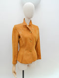 1940s Suede tailored jacket - Extra small