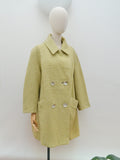 1960s Stripe wool winter coat - Extra Large
