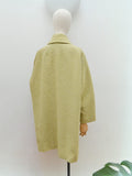 1960s Stripe wool winter coat - Extra Large