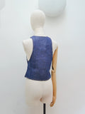 1970s Deadstock denim waistcoat - Extra small
