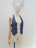 1970s Deadstock denim waistcoat - Extra small