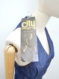 1970s Deadstock denim waistcoat - Extra small