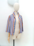 1960s Stripe loose blouse/jacket - Medium Large