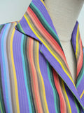 1960s Stripe loose blouse/jacket - Medium Large