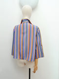 1960s Stripe loose blouse/jacket - Medium Large