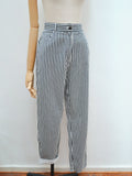 1980s Striped cotton pants - Small