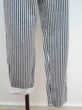 1980s Striped cotton pants - Small