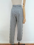 1980s Striped cotton pants - Small