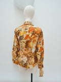 1970s Toulouse Lautrec print blouse - Extra small Small