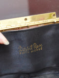 1950s Dorset Rex lucite & brass box handbag