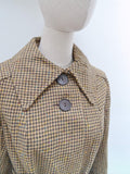 1970s Dogtooth check wool jacket - Small