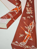 1940s Flying geese satin tie