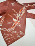 1940s Flying geese satin tie