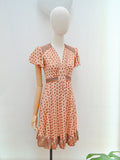 1970s Jodi label flutter sleeve dress - Small