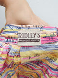 1950s Printed cotton skirt with pockets - Extra small