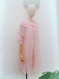 1960s Pastel double collar robe - Small Medium Large