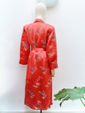 1940s 50s Silk satin robe - Medium Large