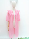 1960s Ruffle collar robe - Small Medium Large