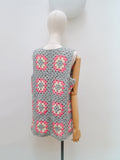 1970s Crochet longline waistcoat - Small Medium Large